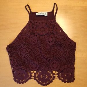 Abercrombie & Fitch halter crop top